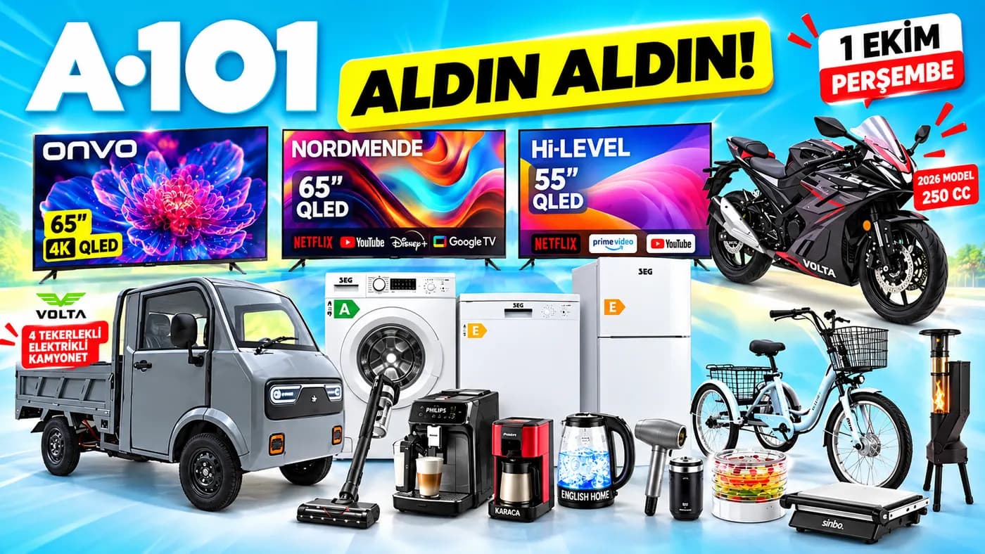 A101 Aktüel 1-8 Ekim Aldın Aldın Kataloğu kapak görseli
