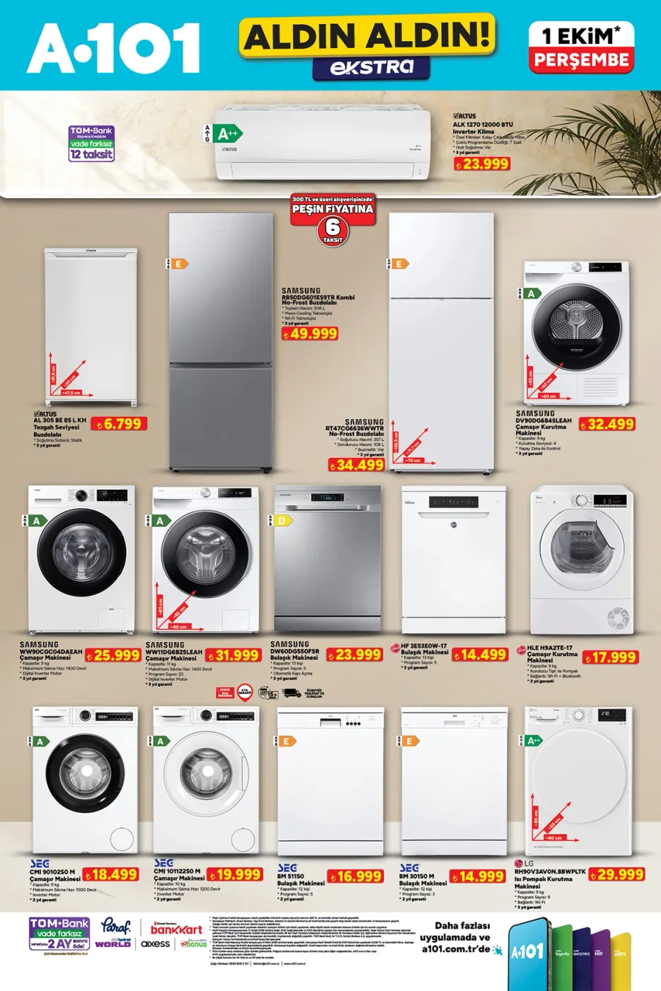 A101 1-7 Ekim 2026 Aldın Aldın Ekstra kataloğu sayfa 2